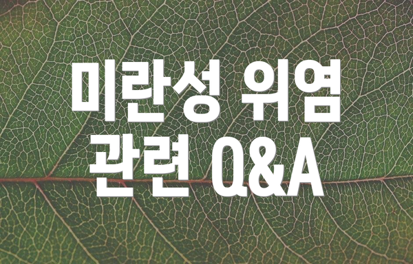 미란성 위염 관련 Q&A