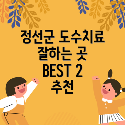 정선군 도수치료 잘하는 곳 BEST 2 추천