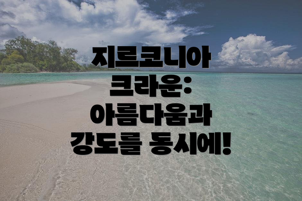 지르코니아 크라운: 아름다움과 강도를 동시에!