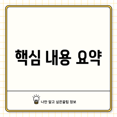 핵심 내용 요약