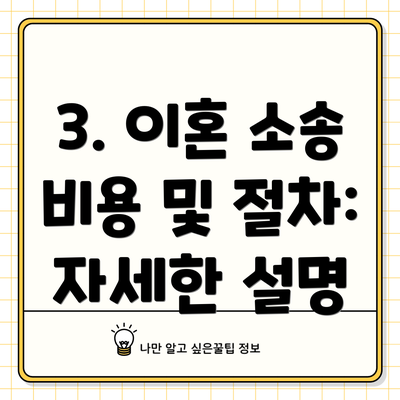 3. 이혼 소송 비용 및 절차: 자세한 설명